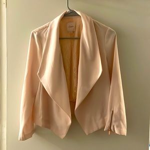 Lace lined pastel blazer